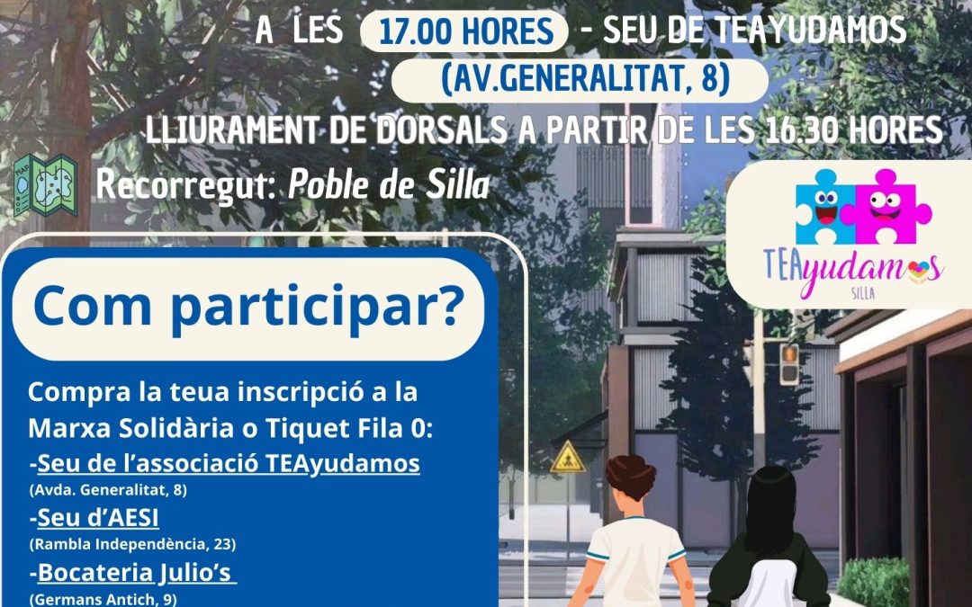 3ª Marxa Solidària per l’Autisme a Silla | AESI y TEAyudamos